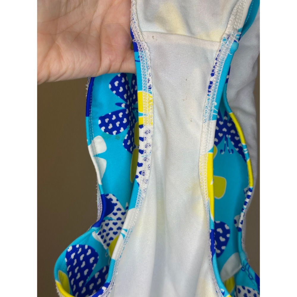 Royal‎ Crew One Piece Swimsuit Butterfly Print Blue Yellow XL - Picture 5 of 7
